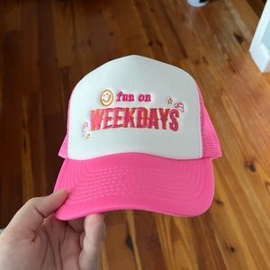 Jenna Paleks “Fun on weekdays “ trucker hat